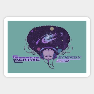 WEIRDO - Crative Energy Flo - Universe - Full Color - Turquoise Magnet